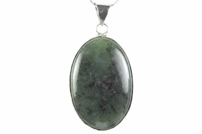 Polished Jade (Nephrite) Pendant - Afghanistan #376936